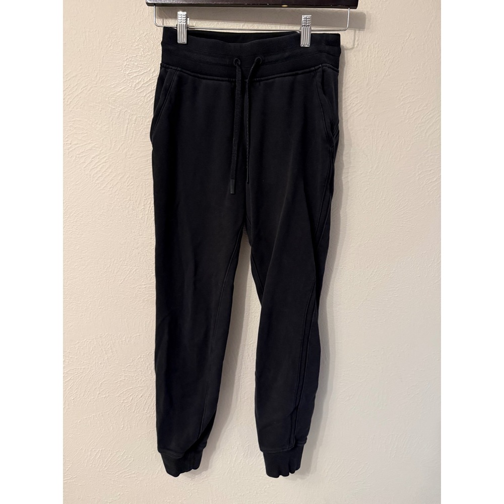 Lululemon Warm Down II Mid-Rise Jogger Black Size 2 Fleece Sweatpants W5BSDS